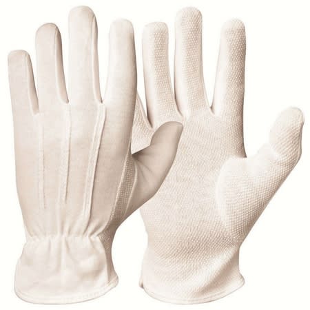 Hanske bomull microdots Hvit 10