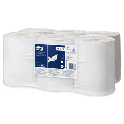 Tørkepapir hvitt hands free 24,7 cm Lotus dispenser