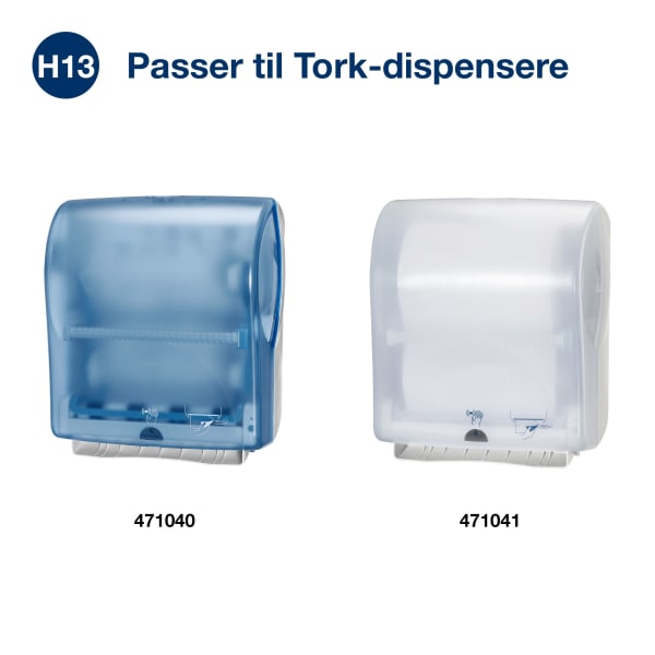 Tørkepapir hvitt hands free 24,7 cm Lotus dispenser