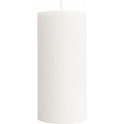 Kubbelys 100% stearin 7x15cm hvit
