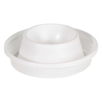 Eggeglass plast hvit