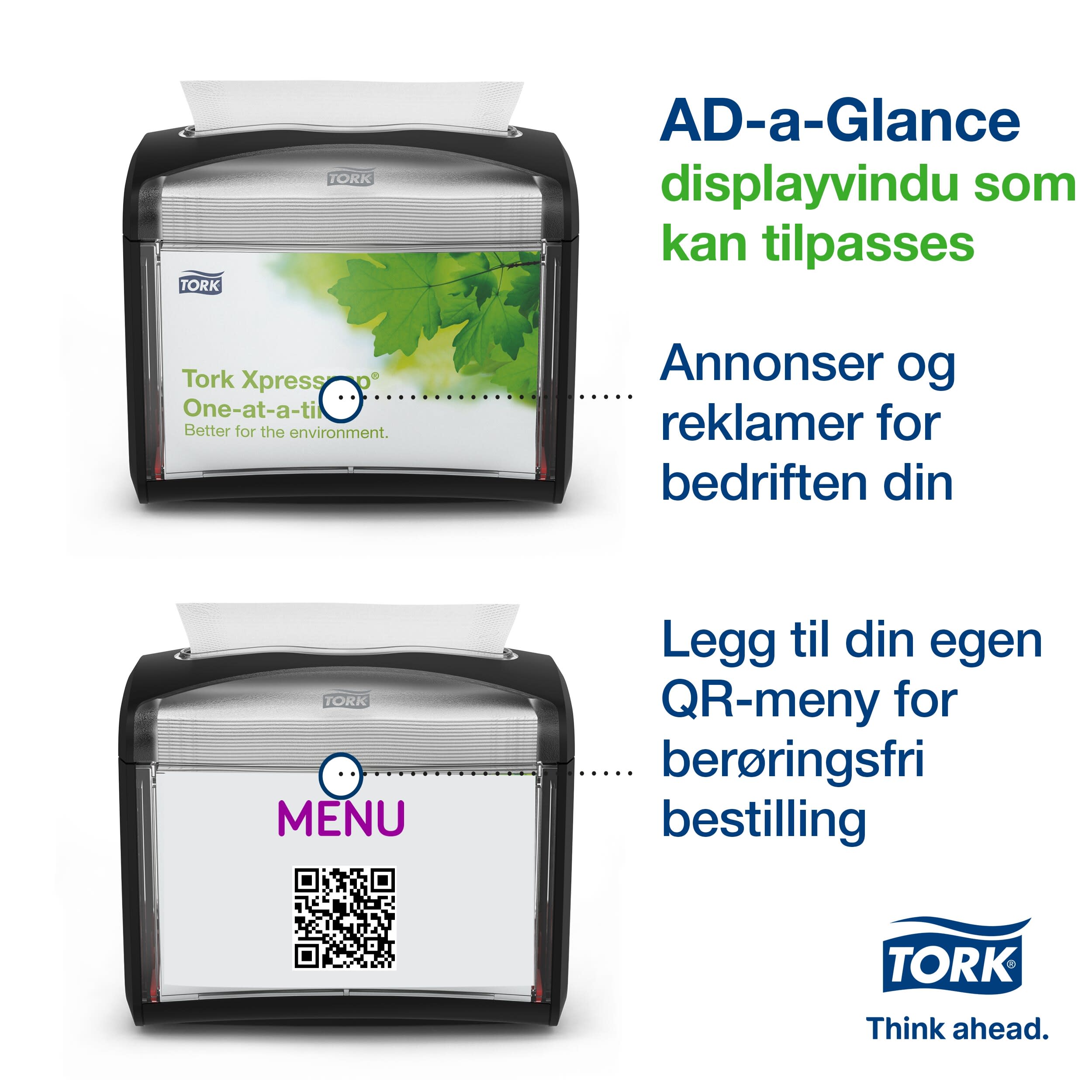 Dispenser Tork bord Xpresssnap sort