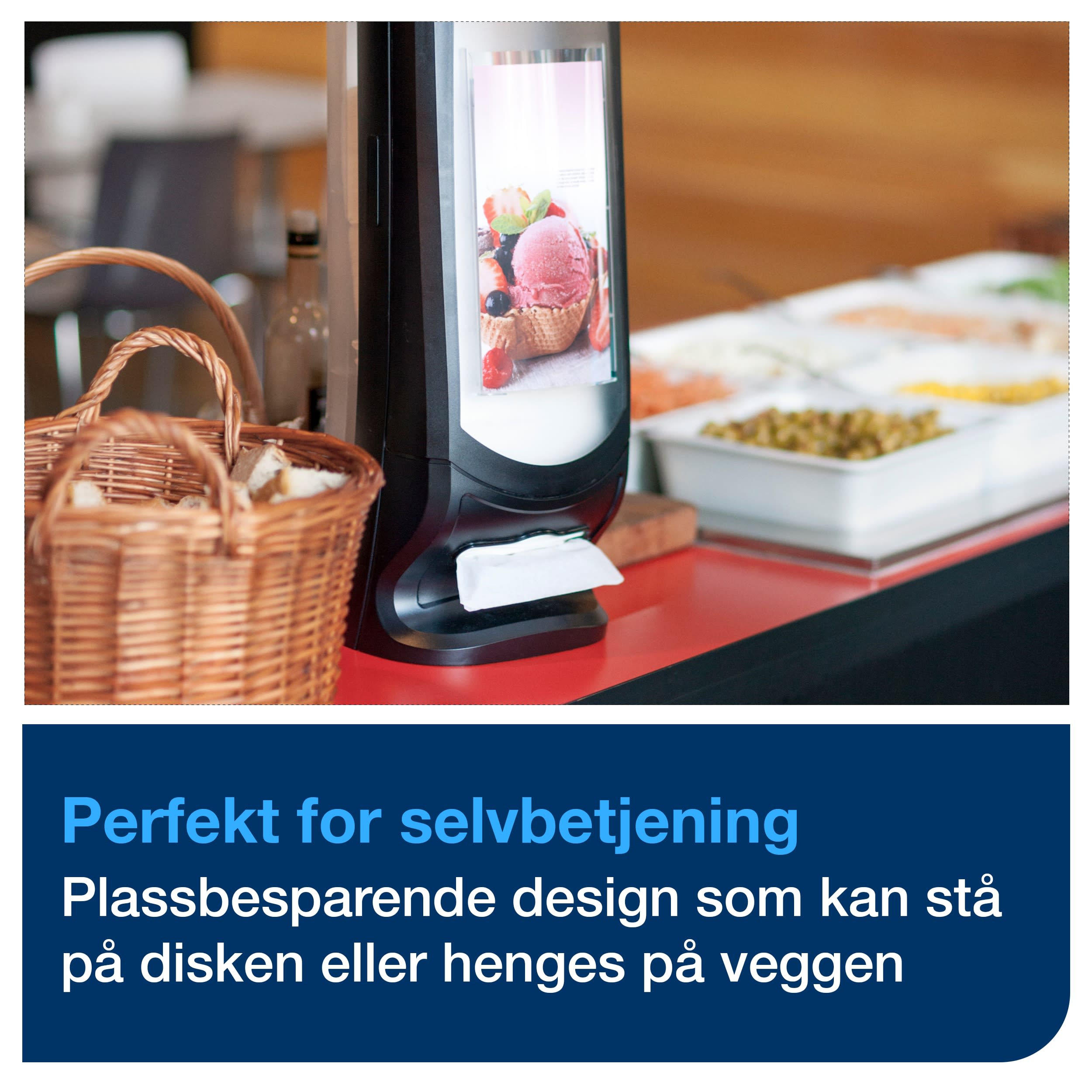 Dispenser Tork høy Xpressnap sort