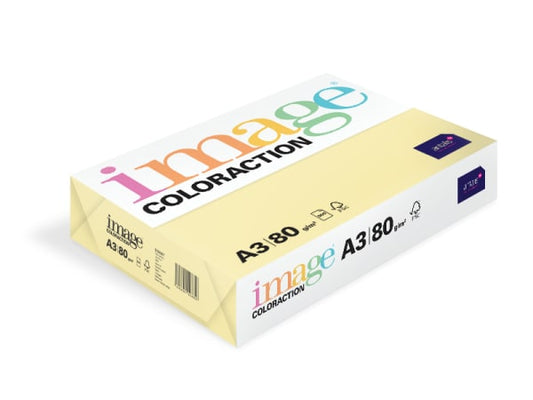 Kopipapir A3 80g pale yellow