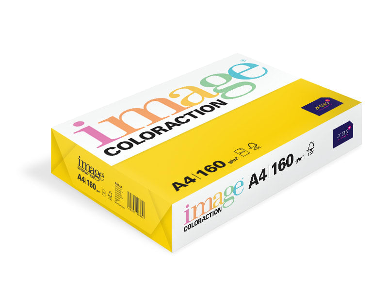 Kopipapir A4 160g dark yellow