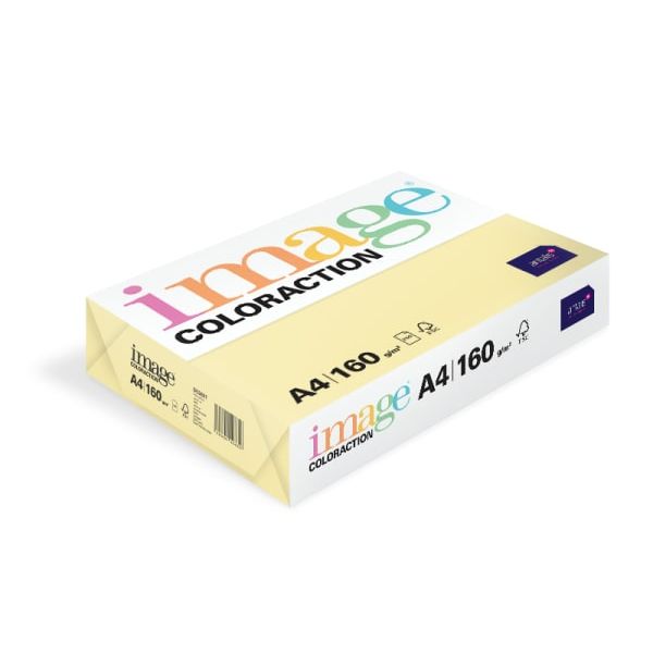 Kopipapir A4 160g pale yellow