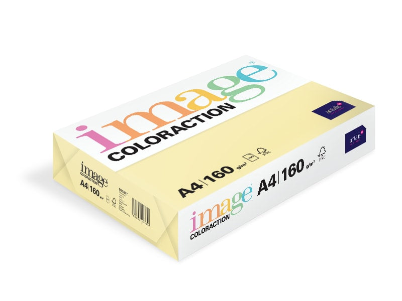 Kopipapir A4 160g pale yellow