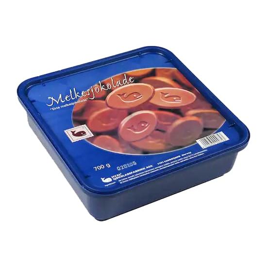 Hval melkepletter sjokolade