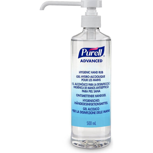 Purell® advanced hygienisk handrub, 500 ml pumpeflaske